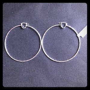 silver earrings